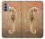 S2674 Seahorse Skeleton Fossil Case Cover Custodia per Motorola Moto G51 5G