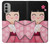 S3042 Japan Girl Hina Doll Kimono Sakura Case Cover Custodia per Motorola Moto G51 5G