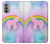 S3070 Rainbow Unicorn Pastel Sky Case Cover Custodia per Motorola Moto G51 5G