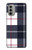 S3452 Plaid Fabric Pattern Case Cover Custodia per Motorola Moto G51 5G