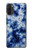 S3439 Fabric Indigo Tie Dye Case Cover Custodia per Motorola Moto G71 5G