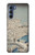 S3350 Utagawa Hiroshige Drum Bridge Yuhi Hill in Meguro Case Cover Custodia per Motorola Edge S30