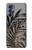 S3692 Gray Black Palm Leaves Case Cover Custodia per Motorola Edge S30