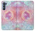 S3709 Pink Galaxy Case Cover Custodia per Motorola Edge S30