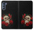 S3753 Dark Gothic Goth Skull Roses Case Cover Custodia per Motorola Edge S30