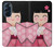 S3042 Japan Girl Hina Doll Kimono Sakura Case Cover Custodia per Motorola Edge X30