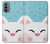 S3542 Cute Cat Cartoon Case Cover Custodia per Motorola Moto G31