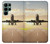 S3837 Airplane Take off Sunrise Case Cover Custodia per Samsung Galaxy S22 Ultra