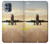 S3837 Airplane Take off Sunrise Case Cover Custodia per Motorola Moto G100