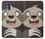 S3855 Sloth Face Cartoon Case Cover Custodia per Motorola Edge S