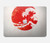 S3237 Waves Japan Flag Case Cover Custodia per MacBook Pro 14 M1,M2,M3 (2021,2023) - A2442, A2779, A2992, A2918