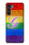 S2899 Rainbow LGBT Gay Pride Flag Case Cover Custodia per Motorola Moto G200 5G