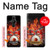 S1431 Skull Drum Fire Rock Case Cover Custodia per Sony Xperia Pro-I