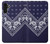 S3357 Navy Blue Bandana Pattern Case Cover Custodia per Samsung Galaxy A13 4G