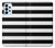 S1596 Black and White Striped Case Cover Custodia per Samsung Galaxy A23