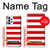 S2364 Red and White Striped Case Cover Custodia per Samsung Galaxy A23