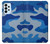 S2958 Army Blue Camo Camouflage Case Cover Custodia per Samsung Galaxy A23
