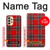 S2374 Tartan Red Pattern Case Cover Custodia per Samsung Galaxy A33 5G