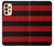 S2638 Black and Red Striped Case Cover Custodia per Samsung Galaxy A33 5G