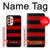 S2638 Black and Red Striped Case Cover Custodia per Samsung Galaxy A33 5G