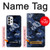 S2959 Navy Blue Camo Camouflage Case Cover Custodia per Samsung Galaxy A73 5G