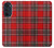 S2374 Tartan Red Pattern Case Cover Custodia per Motorola Edge 30 Pro
