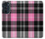 S3091 Pink Plaid Pattern Case Cover Custodia per Motorola Edge 30 Pro