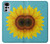 S3039 Vintage Sunflower Blue Case Cover Custodia per Motorola Moto G22