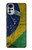 S3297 Brazil Flag Vintage Football Graphic Case Cover Custodia per Motorola Moto G22