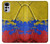 S3306 Colombia Flag Vintage Football Graphic Case Cover Custodia per Motorola Moto G22