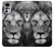 S3372 Lion Face Case Cover Custodia per Motorola Moto G22