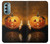 S1083 Pumpkin Spider Candles Halloween Case Cover Custodia per Motorola Moto G Stylus 5G (2022)