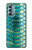 S3414 Green Snake Scale Graphic Print Case Cover Custodia per Motorola Moto G Stylus 5G (2022)