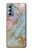 S3717 Rose Gold Blue Pastel Marble Graphic Printed Case Cover Custodia per Motorola Moto G Stylus 5G (2022)