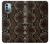 S0553 Snake Skin Case Cover Custodia per Nokia G11, G21