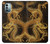 S2804 Chinese Gold Dragon Printed Case Cover Custodia per Nokia G11, G21