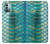 S3414 Green Snake Scale Graphic Print Case Cover Custodia per Nokia G11, G21