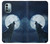 S3693 Grim White Wolf Full Moon Case Cover Custodia per Nokia G11, G21