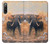 S1292 Dusty Elephant Egrets Case Cover Custodia per Sony Xperia 10 IV S1292 Dusty Elephant Egrets Case Cover Custodia per Sony Xperia 10 IV