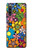 S3281 Colorful Hippie Flowers Pattern Case Cover Custodia per Sony Xperia 10 IV