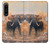 S1292 Dusty Elephant Egrets Case Cover Custodia per Sony Xperia 1 IV S1292 Dusty Elephant Egrets Case Cover Custodia per Sony Xperia 1 IV