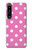 S2358 Pink Polka Dots Case Cover Custodia per Sony Xperia 1 IV S2358 Pink Polka Dots Case Cover Custodia per Sony Xperia 1 IV