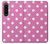 S2358 Pink Polka Dots Case Cover Custodia per Sony Xperia 1 IV S2358 Pink Polka Dots Case Cover Custodia per Sony Xperia 1 IV