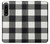 S2842 Black and White Buffalo Check Pattern Case Cover Custodia per Sony Xperia 1 IV S2842 Black and White Buffalo Check Pattern Case Cover Custodia per Sony Xperia 1 IV