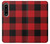 S2931 Red Buffalo Check Pattern Case Cover Custodia per Sony Xperia 1 IV S2931 Red Buffalo Check Pattern Case Cover Custodia per Sony Xperia 1 IV