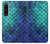 S3047 Green Mermaid Fish Scale Case Cover Custodia per Sony Xperia 1 IV