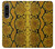 S3365 Yellow Python Skin Graphic Print Case Cover Custodia per Sony Xperia 1 IV