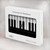 S3078 Black and White Piano Keyboard Case Cover Custodia per MacBook Air 13″ (2022,2024) - A2681, A3113