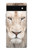 S2399 White Lion Face Case Cover Custodia per Google Pixel 6a