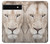 S2399 White Lion Face Case Cover Custodia per Google Pixel 6a